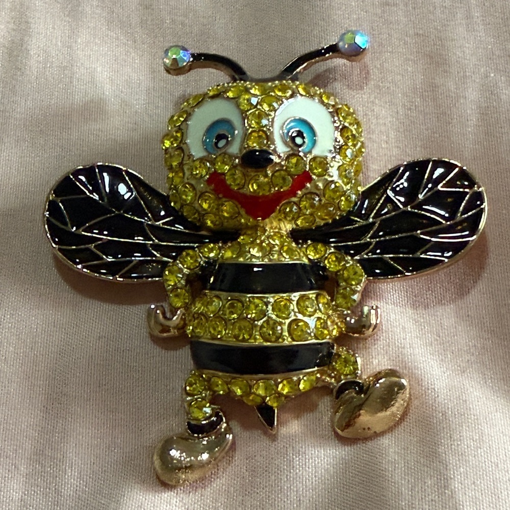 Bee Pin Rhinestone NWT - Picture 4 of 5